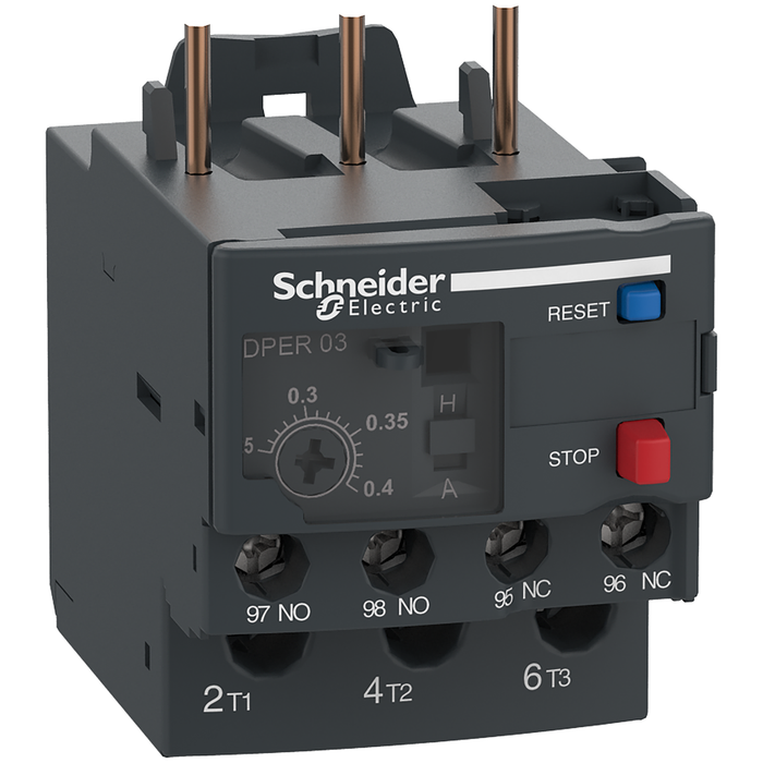 DPER03 - Thermal overload relay,Easy TeSys DPER,0.25-0.40A,class 10