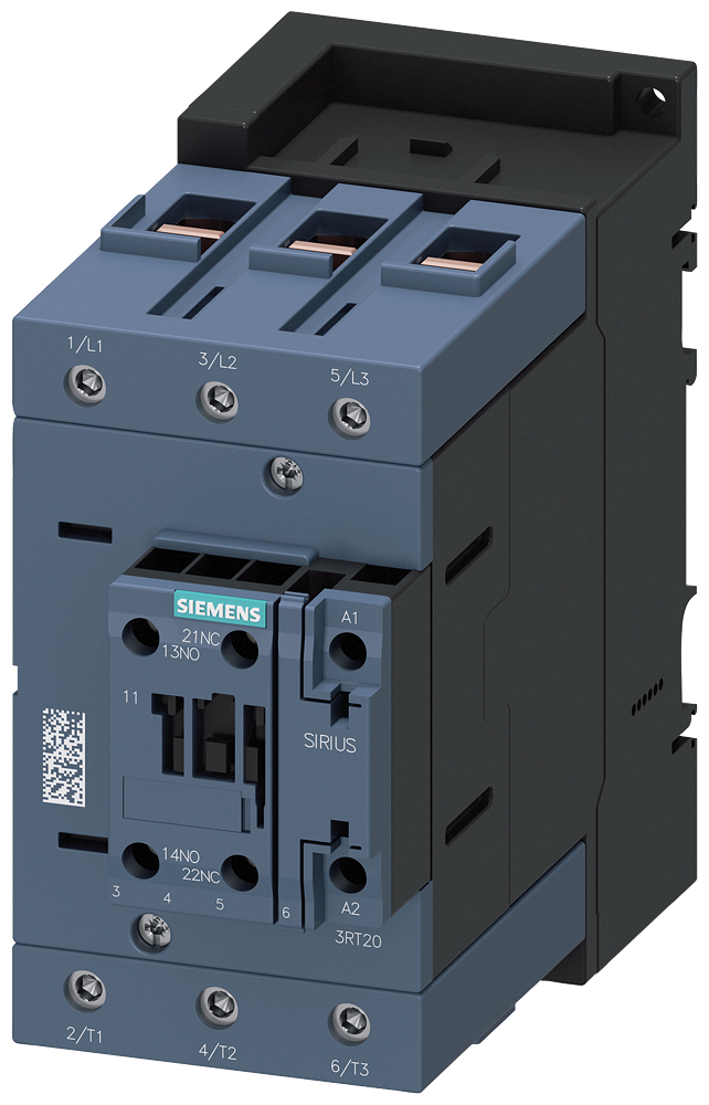 3RT20461AT600UA0 - CONTACTOR.AC3:45KW.1NA+1NC.600VAC 60 HZ