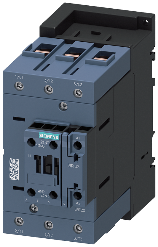 3RT20461AT600UA0 - CONTACTOR.AC3:45KW.1NA+1NC.600VAC 60 HZ