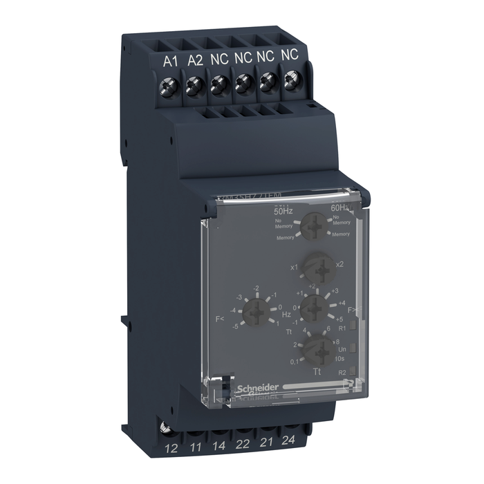 RM35HZ21FM - Modular frequency control relay, Harmony, 5A, 1CO+1CO, 120…277V AC (Qty. 48)