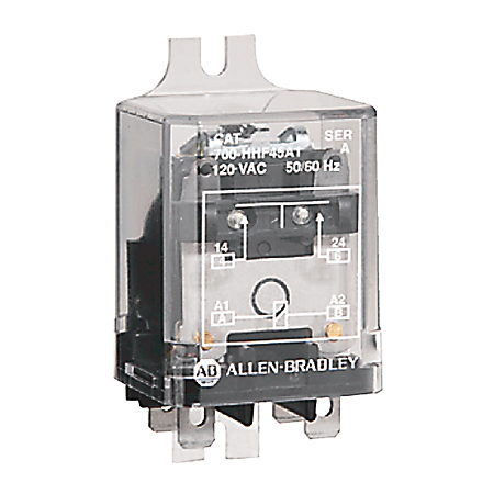 700-HHF62Z24 - Relé de potencia de uso general 700-HHF con cubierta de brida, contacto de 25 A, DPDT, 24 V CC