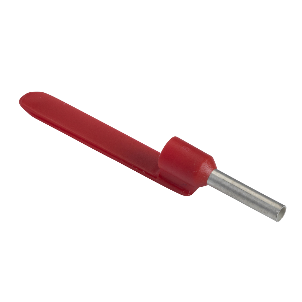DZ5CA010 - Cable end, Linergy TR cable ends, Single conductor, red, 1mm², medium size, markable, 10 sets of 100