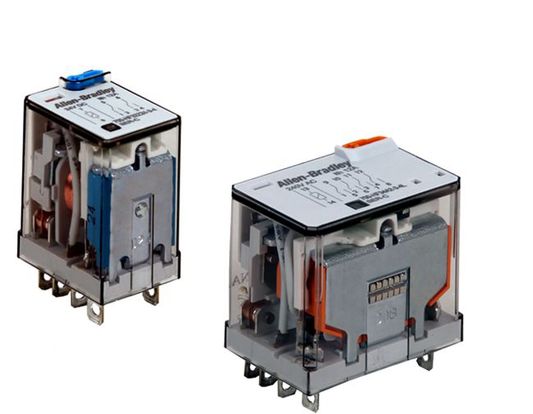 700-HF34A12-4 - 700-HF General Purpose Miniature Square Base Relay, 4PDT, 12V 50/60Hz, Pilot Light