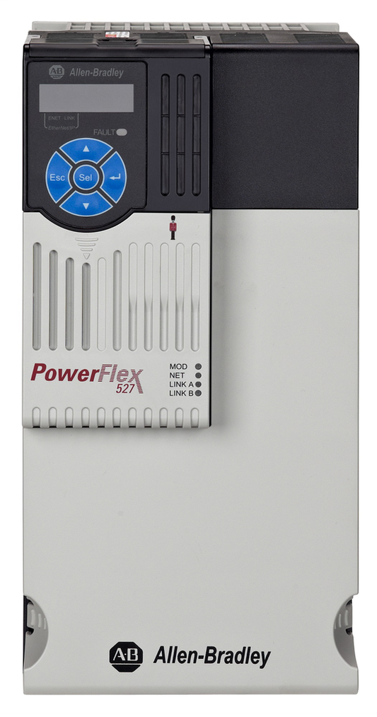 25C-E019N104 - PowerFlex 527 AC Drive, with Embedded Dual Port EtherNet/IP and Integrated Safety, 600 VAC, 3 Phase, 15 HP, 11 kW Normal Duty; 15 HP, 11 kW Heavy Duty, Frame D, IP20 NEMA / Open Type, No Filter