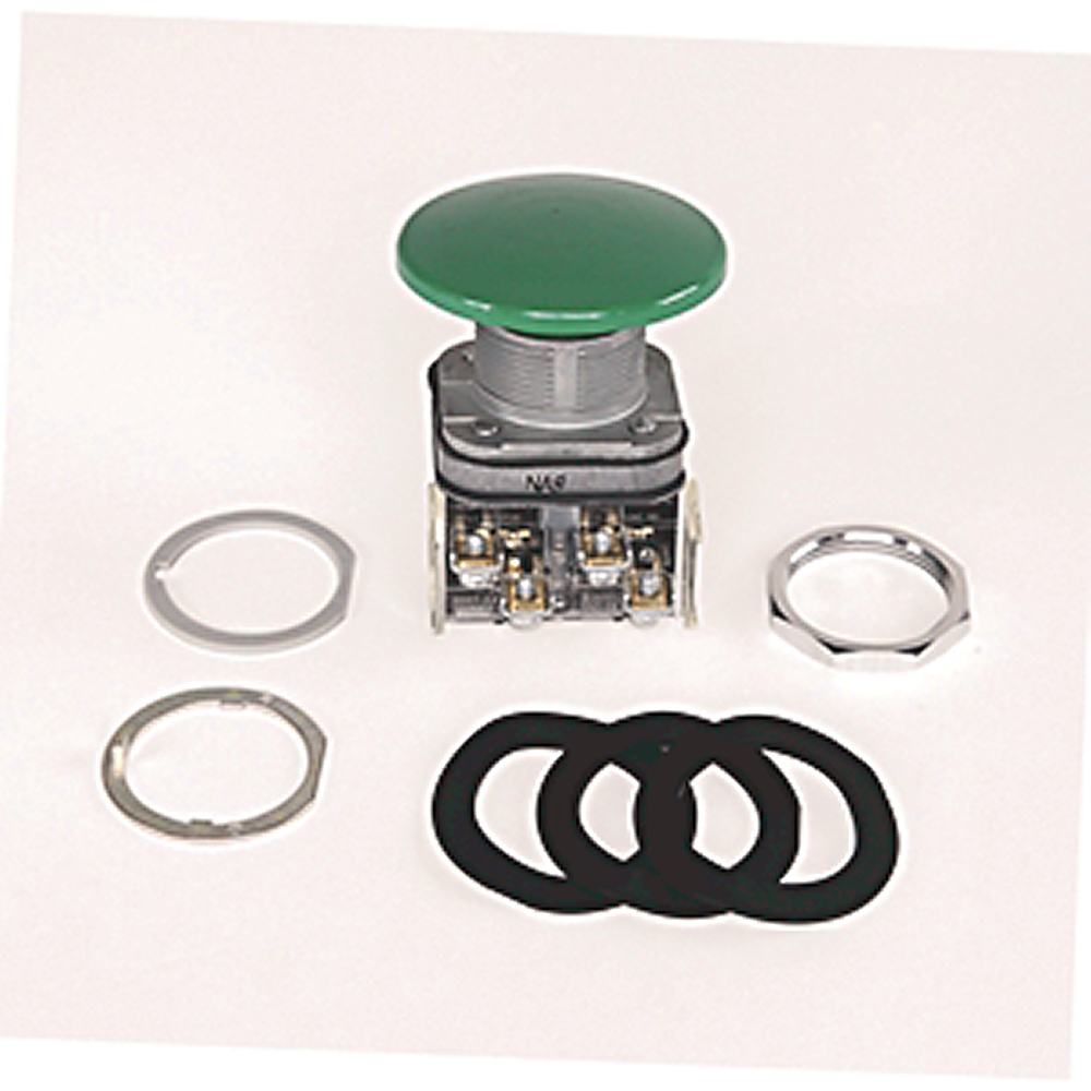 800T-D6LA - 30.5mm Type 4/13 Mom. Contact PB, Non-Illum., Red, Mushroom Hd Jumbo-Metal, 1 NO-1 NC