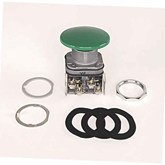 800T-D6LA - 30.5mm Type 4/13 Mom. Contact PB, Non-Illum., Red, Mushroom Hd Jumbo-Metal, 1 NO-1 NC