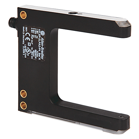 Sensor óptico de horquilla 45LSP, distancia de detección de 50 mm, voltaje de funcionamiento de 10 a 30 V CC, selección de funcionamiento en luz u oscuridad, conector Pico de 3 pines, salida PNP