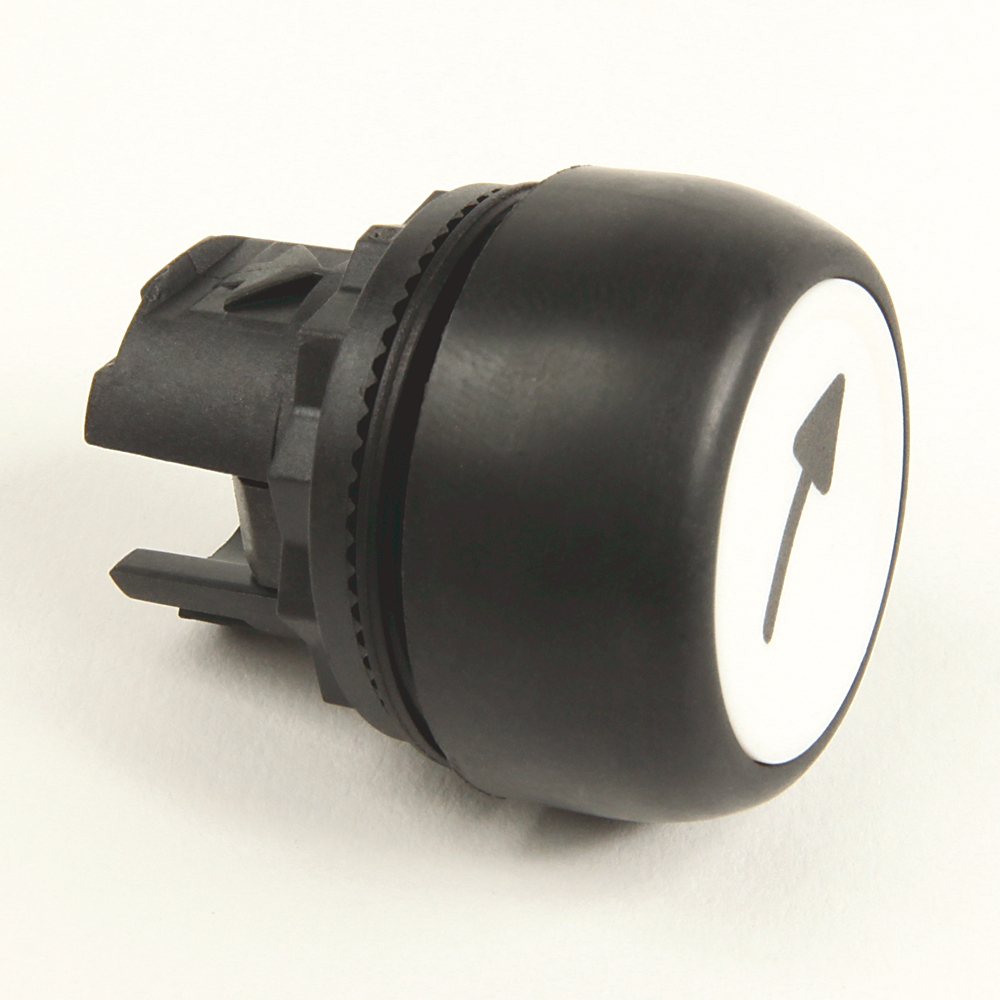 800FP-CA1U244 - 800FC - Plástico, 1 velocidad, flecha simple, blanco, vertical: negro / RETROCESO o blanco / AVANCE