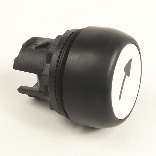 800FP-CA1U244 - 800FC - Plástico, 1 velocidad, flecha simple, blanco, vertical: negro / RETROCESO o blanco / AVANCE