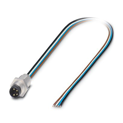 1500347 - SACC-E-M 8MS-4CON-M8/0,5 - Device connector front mounting