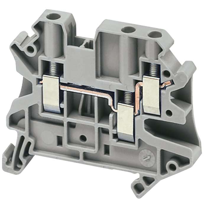 NSYTRV23 - SCREW TERMINAL, FEED THROUGH, 3 POINTS, 2,5MM² , GREY (Qty. 500)