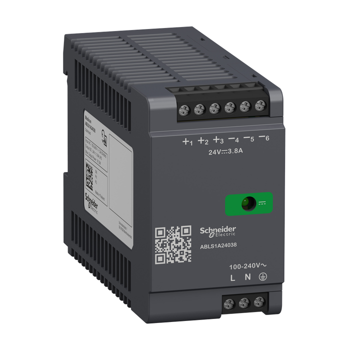 ABLS1A24038 - Regulated Power Supply, 100...240V AC, 24V, 3.8A, single phase, Optimized