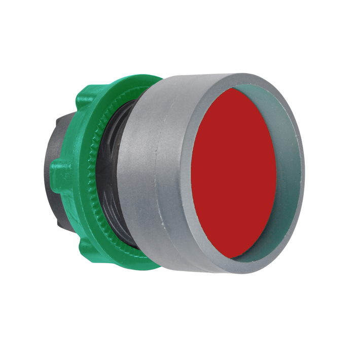 ZB5AA46C0 - Push button head, Harmony XB5, plastic, recessed, red, 22mm, spring return, unmarked, grey bezel