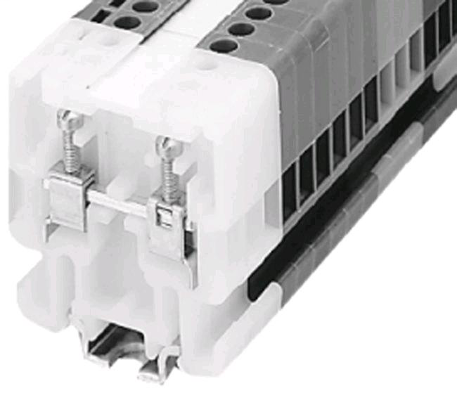 1492-H1B - 1492-H Finger-Safe Terminal Blocks, H-Block,Single Circuit High Density Block, Code 1,Screw w/ Pressure Plate, #30 - #12 AWG, Blue,No Bulk Pack (Single Block)