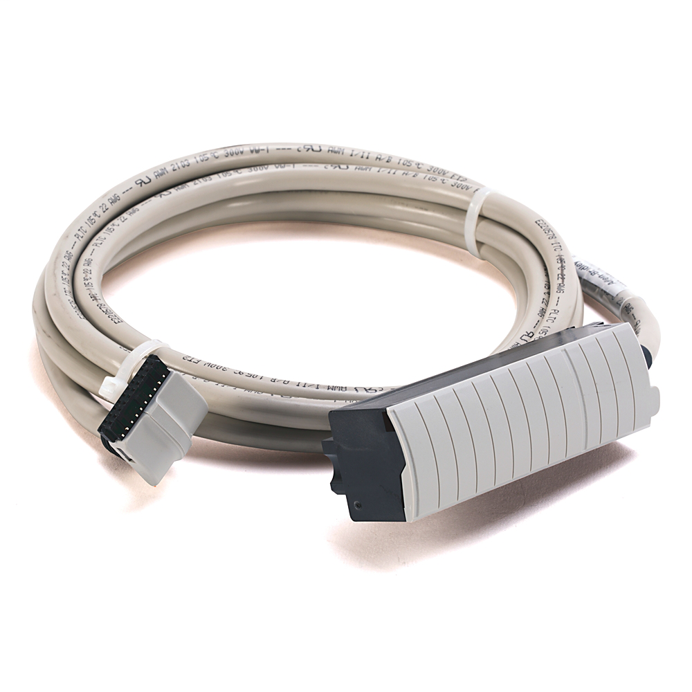1492-CABLE025X - Pre-wired cable for Std. 1756 16-pt I/O Modules, 20 conductors, #22 AWG, w/1756-TBNH connector & IFM 20-pin connector, length 2.5 meter (8.2 feet)