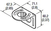60-2421 - Soporte de montaje en ángulo recto (90 grados) 60-2421