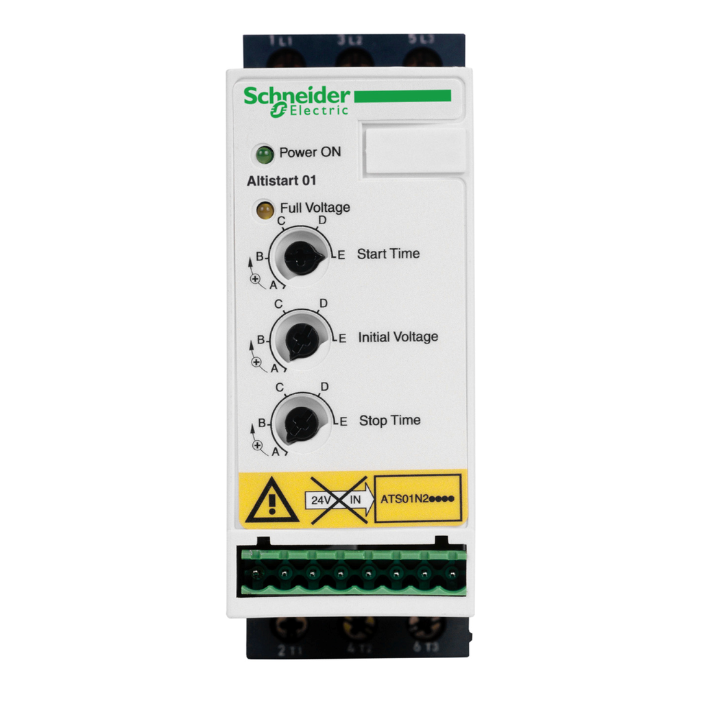 ATS01N206RT - Arrancador suave para motor asíncrono, Altistart 01, ATS01, 6 A, 460 a 480 V