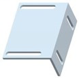 440N-AHDB - 440A Interlock Switch Accessories, Mounting Plate for vertically hinged doors