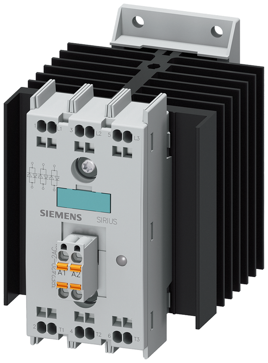 3RF2420-2AC45 - CONTADOR DE ACERO INOXIDABLE, 20 A, 48-600 V, 3 P, 4-30 V CC, ZP, RESORTE