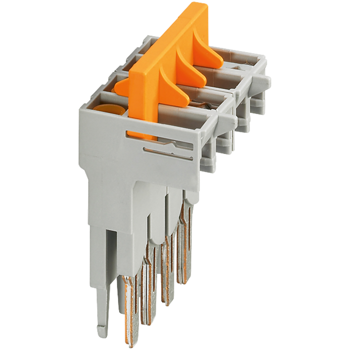 NSYTRASJ4 - Switching jumper, Linergy TR, 4 points, for NSYTRV62TTD terminal, pluggable, orange, set of 10