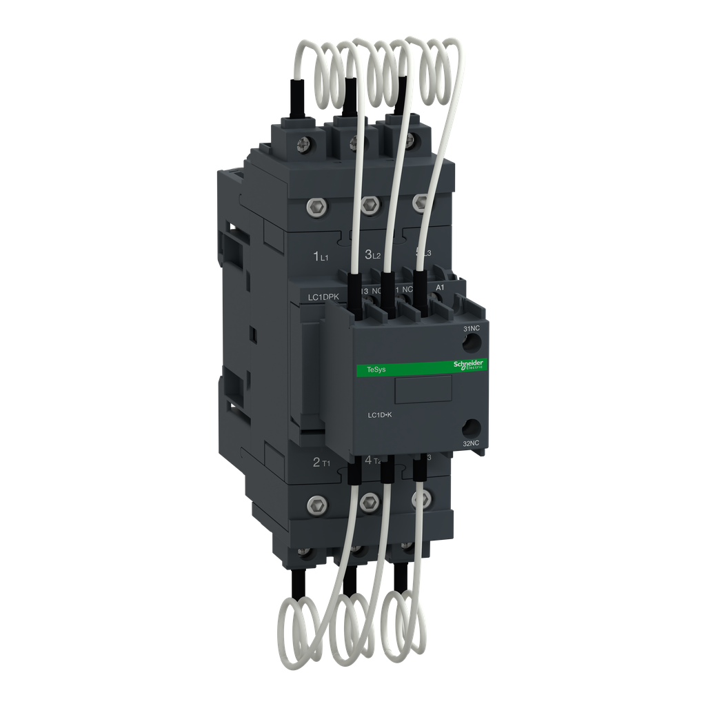 LC1DPKM7 - Contactor de condensador, TeSys Deca, 30 kVAR a 400 V/50 Hz, bobina 220 V AC 50/60 Hz