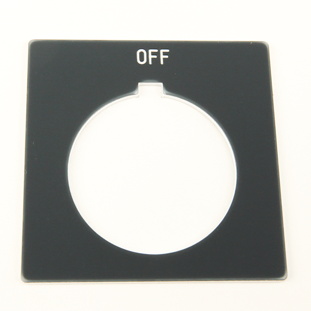 800H-W117 - Accesorios para 800T y 800H, placa de leyenda para 800H, estándar, encendido, gris