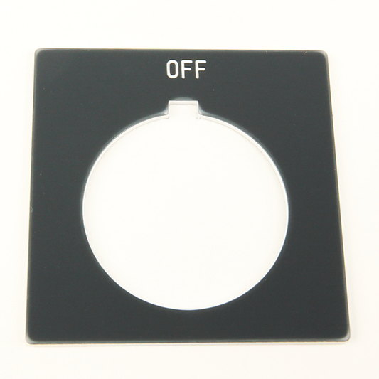 800H-W117 - Accesorios para 800T y 800H, placa de leyenda para 800H, estándar, encendido, gris