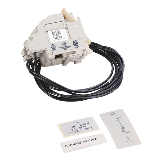 140G-G-UVA - Estructura G..J, Disparador de mínima tensión, 220-240 V CA - 220-250 V CC