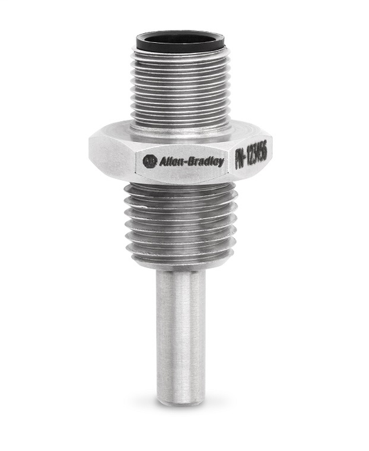 837RTD-N2N12B10P2-D4 - Termómetro de resistencia 837RTD, estándar, sin pantalla, -58 ..+ 392 F/ -50 .. +200 C (con tubo de cuello), 1/2 NPT - Macho, 100 mm, Pt100 [Ohm], conector rápido integral de CC de 4 pines (M12)
