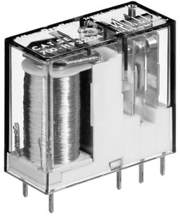 700-HP32A24 - Relé de línea delgada con terminaciones tipo PIN, relé tipo PIN para PCB de uso general 700-HP, 8 A, 2 polos, DPDT, 24 V 50/60 Hz (paquete de 10)