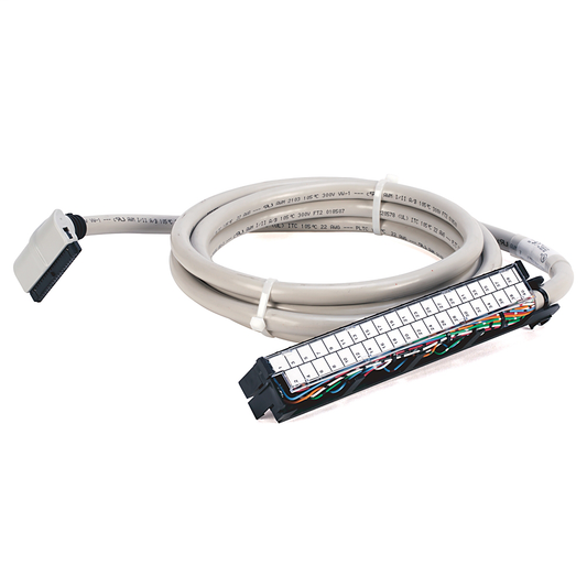 1492-CABLE010M - Pre-wired cable for 1771 Individually Isolated I/O Modules, 40 conductors, #22 AWG, w/1771-WN connector & IFM 40-pin connector, length 1.0 meter (3.28 feet)