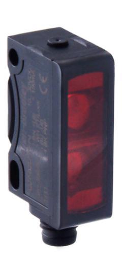 42JT-B2LAT1-F4 - PHOTOSWITCH Photoelectric Sensor, VisiSight Teach, Background Suppression, Red, DC - LO or DO selectable, Auto Source (PNP) / Sink (NPN), 4-pin DC Micro QD on 152mm (6in) pigtail, IO-Link Enabled