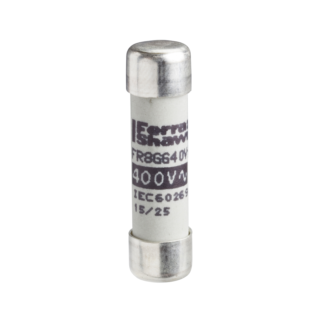 DF2BN1000 - Fusibles de cartucho NFC, TeSys GS, cilíndricos de 8,5 mm x 31,5 mm, tipo fusible gG, 400 V CA, 10 A, sin percutor