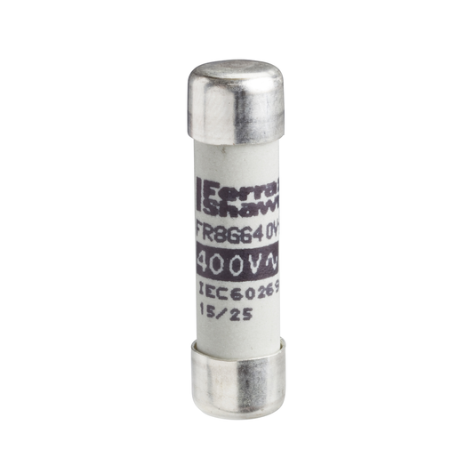 DF2BN0200 - Fusibles de cartucho NFC, TeSys GS, cilíndricos de 8,5 mm x 31,5 mm, tipo fusible gG, 400 V CA, 2 A, sin percutor