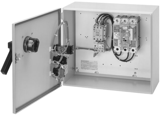 113-C30ABDE1E-38-3-7 - Boletín 113 - Arrancador combinado IEC - Tipo disyuntor, IP42 (Tipo 1 - Metal), 30 A, 460-480 V 60 Hz primario / 120 V 60 Hz secundario, control independiente