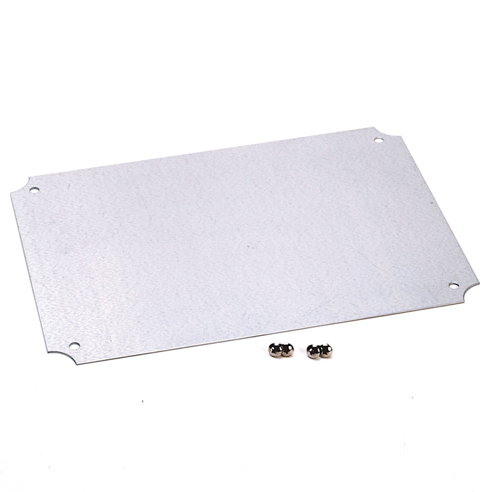 598-PM158 - 598 Definite-Purpose Enclosure Accessories, 598 Definite-Purpose Enclosure Mounting Plate, Metal, 382 mm x 192 mm x 180 mm (15.04 in. x 7.56 in. x 7.09 in.)