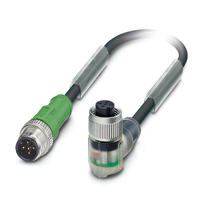 1415703 - SAC-5P-M12MS/0,3-PVC/M12FR-3L - Sensor/actuator cable