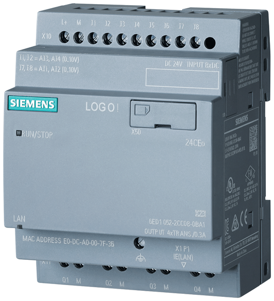 6ED10522CC080BA1 - LOGOTIPO 24CEO. 8DI(4AI)/4DO. 400 bloques