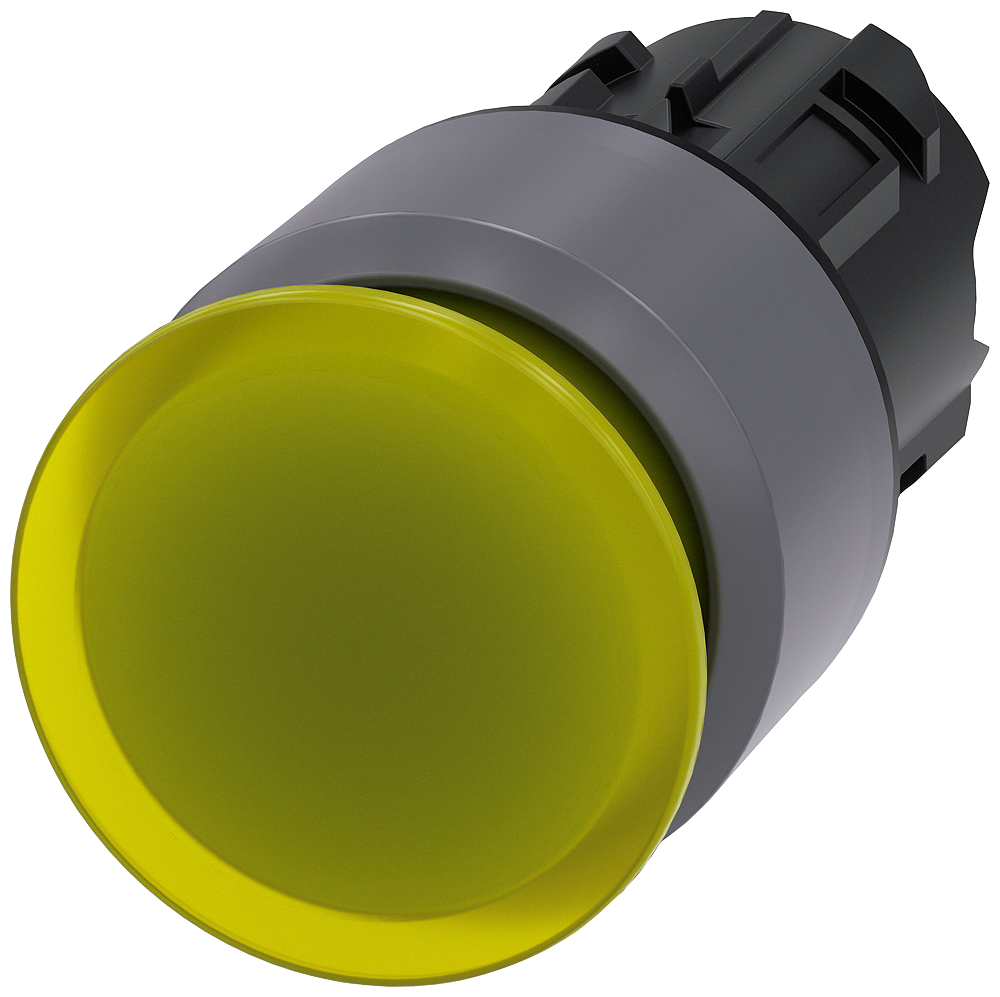 3SU10311AA300AA0 - ILLUM PUSH PULL, YEL, MH CAP O30MM