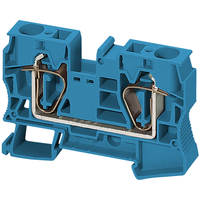 NSYTRR162BL - Terminal block, Linergy TR, spring type, feed through, 2 points, 16mm², blue