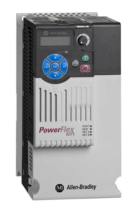 25A-D017N114 - PowerFlex 523 AC Drive, 480 VAC, 3 Phase, 10 HP, 7.5 kW Normal Duty; 10 HP, 7.5 kW Heavy Duty, Frame C, IP20 NEMA / Open Type, Filter