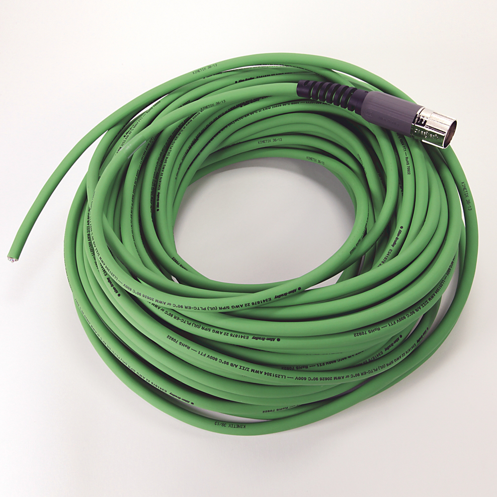 2090-CFBM7DF-CEAA40 - SpeedTEC Cable, Motor Feedback Only, SpeedTec DIN Connector, Drive-end, Flying-lead, SIN/COS High-Resolution/Resolver Encoder Type, Standard (Non-Flex), 40 Meters