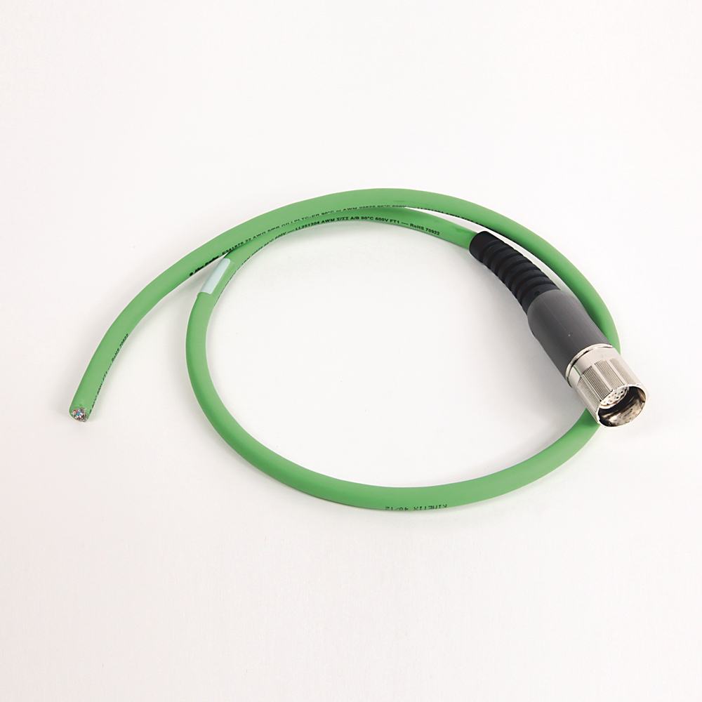 2090-CFBM7DF-CEAA01 - SpeedTEC Cable, Motor Feedback Only, SpeedTec DIN Connector, Drive-end, Flying-lead, SIN/COS High-Resolution/Resolver Encoder Type, Standard (Non-Flex), 1 Meter