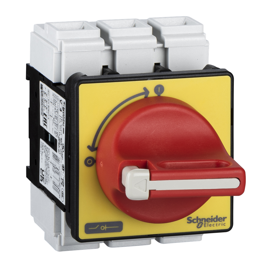 VCF4 - Interruptor seccionador, TeSys Control, para parada de emergencia/encendido, 80 A, fijación con 4 tornillos, para montaje en puerta