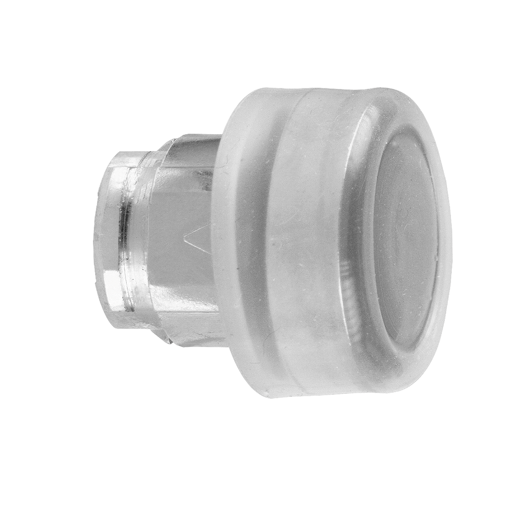 ZB4BP2 - Cabezal de pulsador, Harmony XB4, metal, saliente, negro, 22 mm, retorno por resorte, forrado, sin marcar