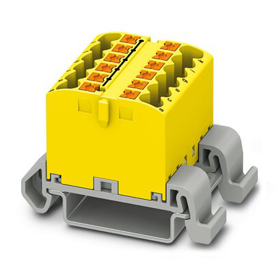 3273160 - PTFIX 12X2,5-NS35A YE - Distribution block