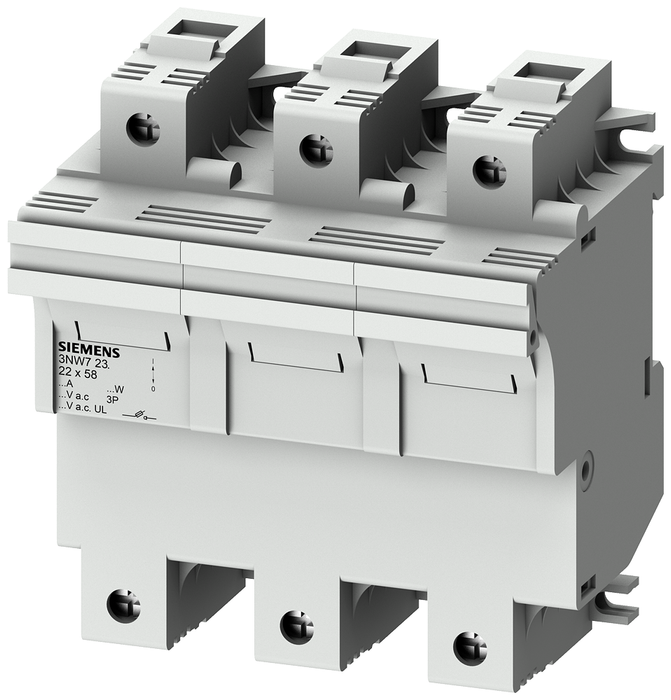 3NW7232 - FUSE HOLDER, 3-POL, 100A, 22X58MM FUSE, LED