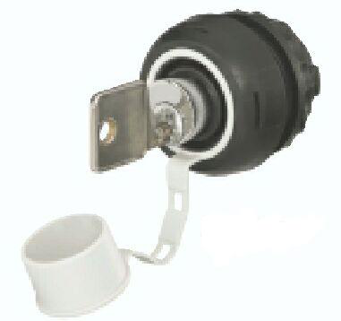 Clasificación IP 66 para áreas peligrosas, botón pulsador de liberación de llave, bloqueable/extracción de llave en posición de depósito.