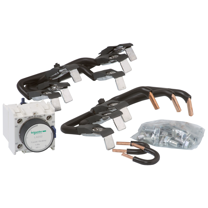 LA9D8017 - Kit for star delta starter assembling, for 3 x contactors LC1D80, with timer block