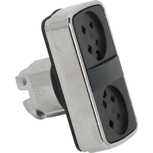 ZB4BA79 - Double-headed push button head, Harmony XB4, metal, 22mm, without cap